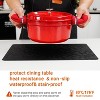 Aoibox Vinyl Placemats Set of 6, Heat Resistant, Easy Clean, Non-Slip, Waterproof, Stain Resistant, Wipeable, Washable PU Table Mats for Dining Table - 4 of 4