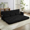 Mjkone Muti-Functional Folding Futon Sofa Bed Floor Sofa Bed，3-Seater Lazy Sofa with Pillows,6 Position Adjustable Backrest - 2 of 4
