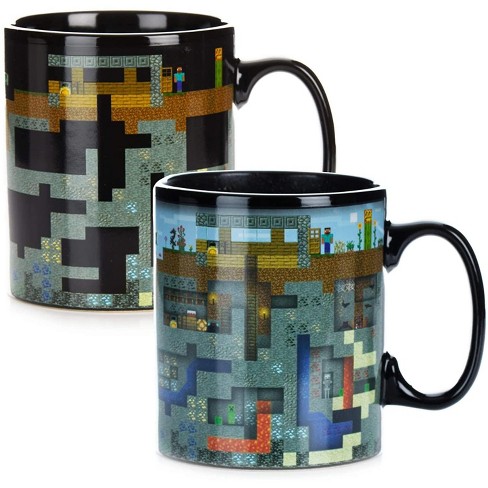 Paladone Products Ltd Minecraft Xl Oversized 18 5oz Heat Change Ceramic Mug Target