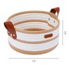 REGALWOVEN Cotton Rope Handcrafted Odorless Compact Open Storage Bins 1 Pc - 3 of 4