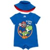 SUPER MARIO Nintendo Baby Romper and Bucket Sun Hat Newborn to Infant - 2 of 4