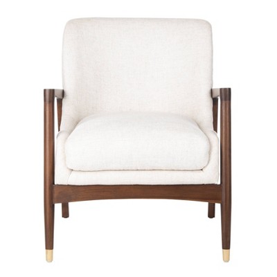 Flannery Mid-Century Accent Chair Cream - Safavieh