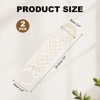 Unique Bargains Woven Cotton Rope Wooden Rings Handmade Towel Rings - 2 of 4