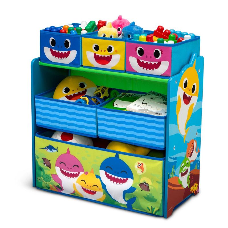 Delta Children Baby Shark 6 Bin Design and Store Toy Organizer - Greenguard Gold Certified, 5 of 9