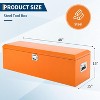Heavy Duty Steel Truck Bed Tool Box with Lock, Waterproof Metal Toolbox for Truck, Pickup, RV & Trailer - 2 of 4