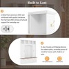 PAGED Wood Hall Tree with 5 Hooks, Farmhouse Coat Rack with Shoe Bench and Storage Shelves, Entryway Shoe Storage for Mudroom, Living Room - 4 of 4