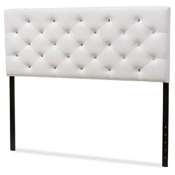 Viviana Modern And Contemporary Faux Leather Upholstered Button-Tufted Headboard - Baxton Studio