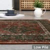 Vintage Distressed Rug Area Rug Washable Stain Resistant Indoor Floor Cover Backing Soft Bedroom Rug - 3 of 4