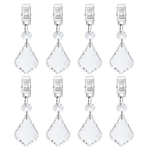Unique Bargains Metal Outdoor Garden Decorative Tablecloth Weight Clips 8 Pcs - 1 of 4