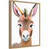 Amanti Art Esel Donkey by Ohkimiko  Framed Canvas Wall Art - 2 of 4