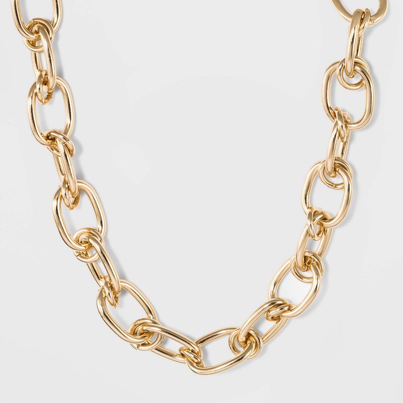 Thick Chain Link Necklace - A New Day&#8482; Gold, 1 of 3