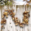 National Tree Company Artificial Autumn Garland, White, Made with Pumpkins, Gourds, Maple Leaves, Pinecones, Berry Clusters, Autumn Collection, 6 ft - 2 of 4