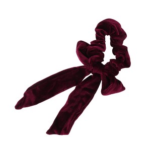 Unique Bargains Solid Color Ribbon Scrunchies 1 Pc - 1 of 4