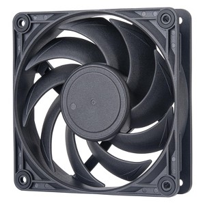 SilverStone Technology   VISTA 120 120x120x25mm Black PBT fan blade black PBT fan frame HDB bearing 0 to 2000RPM 4pin-PWM 500mm cable - 1 of 4