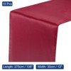 Unique Bargains Wedding Banquet Satin Smooth Soft Shiny Table Runner 12 x 108 Inch 10 Pcs - 2 of 4