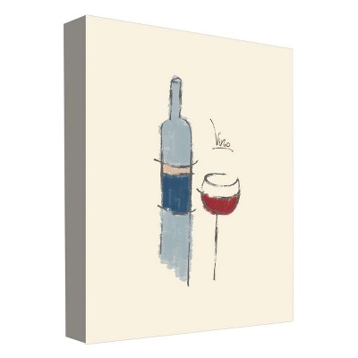 11" x 14" Vino I Decorative Wall Art - PTM Images