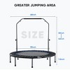 JIONJOY Exercise Trampoline Foldable Trampoline with Adjustable Bar - 4 of 4