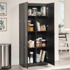 Sauder Storage Cabinet with 4 Adjustable Drawers Black Woodgrain - 3 of 4