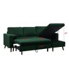 88" Reversible Pull-Out Sleeper Sectional Sofa Bed with Storage Chaise - 2 of 4