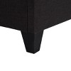 Carter Dark Grey Upholstered Platform Bed Frame - 4 of 4