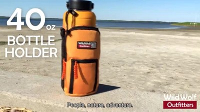 Wild Wolf Outfitters - #1 Best Water Bottle Holder for 25 oz Bottles - Carry, Protect and Insulate Your Flask with This Military Grade Carrier w/ 2