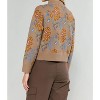 Women's Jacquered Half Zip Sweater - current air - 3 of 4