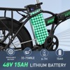 HITWAY BK11M E Bike for Adults, 20x4.0" Fat Tire Electric Bike, 750W/48V/15Ah Removable Battery Electric Bicycles,28-62 Mile Range, UL2849 Certifie - 2 of 4