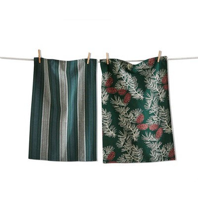 TAG Wilde Pinecone Dishtowel S/2