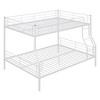 TiramisuBest Full Over Full Metal Bunk Bed, Sturdy Black Frame, Convertible to 2 Beds, Space-Saving Design - 4 of 4