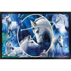 Trends International Lisa Parker - Majestic Unicorns Framed Wall Poster Prints - 1 of 4
