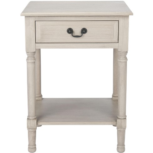 Whitney 1 Drawer Accent Table - Greige - Safavieh. : Target