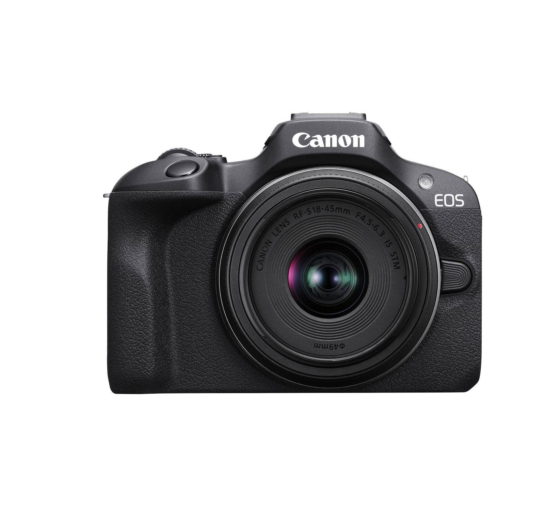 Canon EOS R100 RF-S18-45mm F4.5-6.3 IS STM Lens Kit: 24.1MP Mirrorless, Wi-Fi