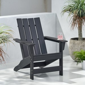 GDFStudio Panagiota Outdoor Resin Deep Seating Adirondack Chair - 1 of 4
