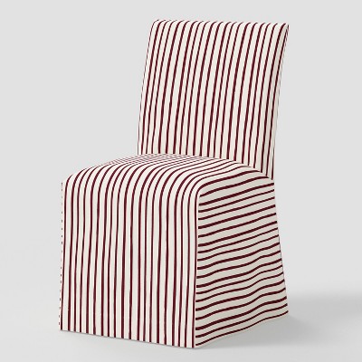 Kay Slipcovered Dining Chair in Waverly Stripe Berry Cream - Threshold™