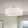 Livex Lighting Park Ridge 2 - Light Semi-Flush Mount in  Brushed Nickel - 4 of 4