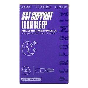 PERFORMIX - SST Support Lean Sleep - Herbal Sleep Aid Supplement - Gentle Nighttime Support - Calming Formula - 60 Veggie Capsules for Adults - 1 of 3