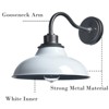 Claxy White Gooseneck Wall Sconces Modern Barn Light - 4 of 4
