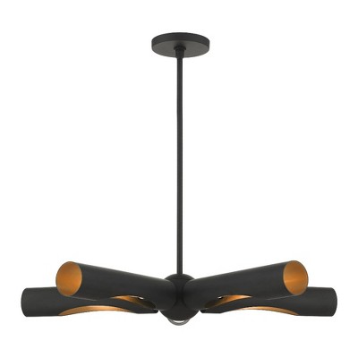 Livex Lighting Novato 5 - Light Chandelier in  Black