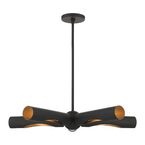 Livex Lighting Novato 5 - Light Chandelier in  Black - 1 of 2
