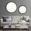 GlasFlength Decorative Wall Mirrors Boho Mirror Vanity Mirror Frameless Wall Art Decor Wall Mirrors for Living Room, Black, 1.75"*27"*27" - 4 of 4
