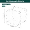 Unique Bargains Double Sided Fujifilm Mini Picture Acrylic Wavy Fridge Magnetic Frames 5 Pcs - 2 of 4