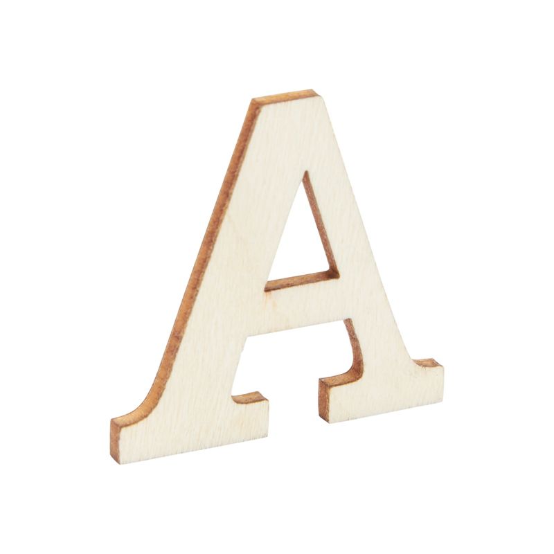 Juvale 144 Piece 1.1-Inch Wooden Alphabet Letters and Numbers Set for DIY Crafts, Home Decor, 4 Sets, A-Z, 0-9, 5 of 7