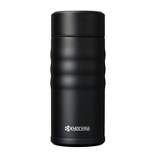 Kyocera Jet Black Stainless Steel 12 Ounce Twist Top Insulated Travel Mug