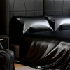 Dsvimoy Bedding Set 4 Piece Silky Satin Sheets with Deep Pocket for Bedroom, Gray, 12"*10"*3" - 4 of 4
