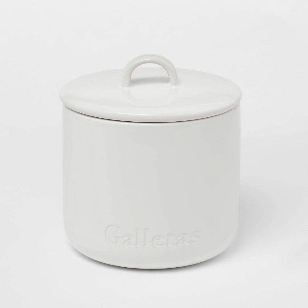 84oz Stoneware Hand Lettered Galletas Canister - Thresholdâ„¢