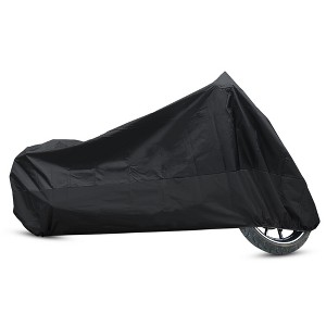 Unique Bargains 190T Rain Dust Protector Scooter Motorcycle Cover for Harley Davidson Black 1 Pc - 1 of 4