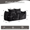 NicBex Oversized Bean Bag Sofa Couch,Soft Fluffy Loveseat with 2 Pillows,Reading Chair for Living Room Bedroom,No Assembly Required - 3 of 4