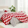 Red Checkered Christmas Blanket, Ultra Soft Faux Throw 50x60 Inches - 4 of 4