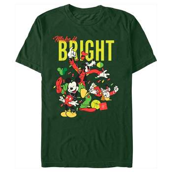 Men's Mickey & Friends Christmas Make It Bright Friends T-Shirt