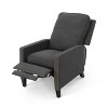 Cecelia Traditional Press-Back Recliner Dark Gray - Christopher Knight Home: Upholstered, Polyester, Wood Frame - 4 of 4